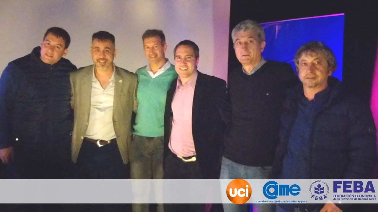 de izq a der: Cristian Angelini, Victor Borgia, Emiliano Felice, Damián Di Pace, Gustavo Barrera, Marcelo Luque.